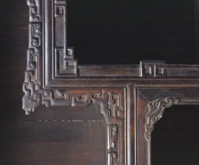 图片[3]-Red sandalwood carved cabinet lattice-China Archive